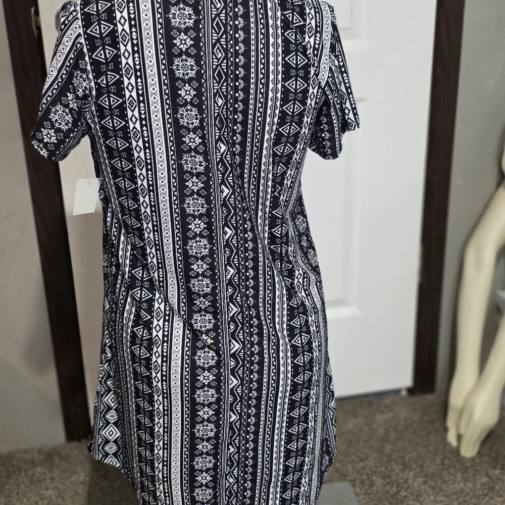 Bobbie brooks black geometric dress - Picture 5 of 6